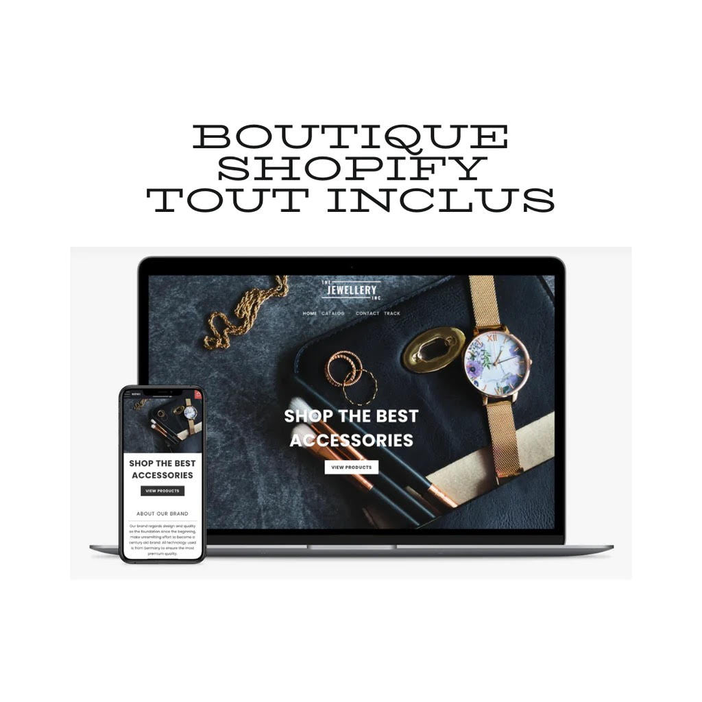 Site Shopify entièrement optimisé